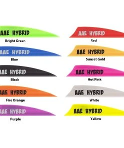 AAE 2.0 Hybrid Shield 100 Pack Archery Vanes
